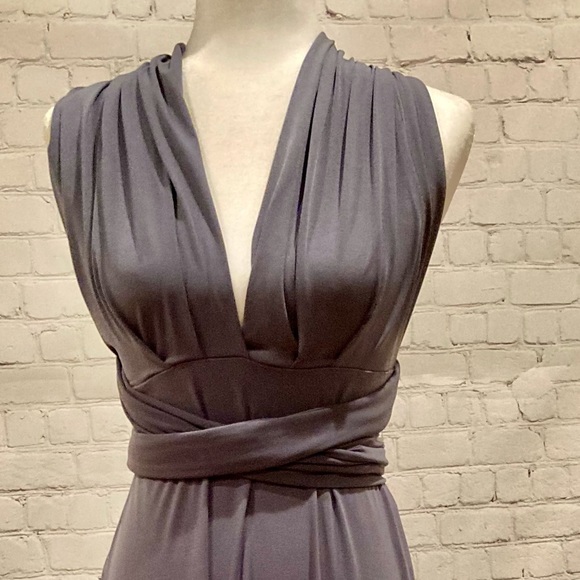 Sold-Von Vonni Gray Transformer "Prom,Formal,Wedding, Ball Dress" One Size - Picture 3 of 10